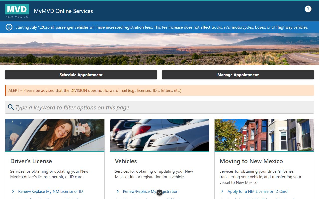 Valencia County traffic court records New Mexico MVD driver history service