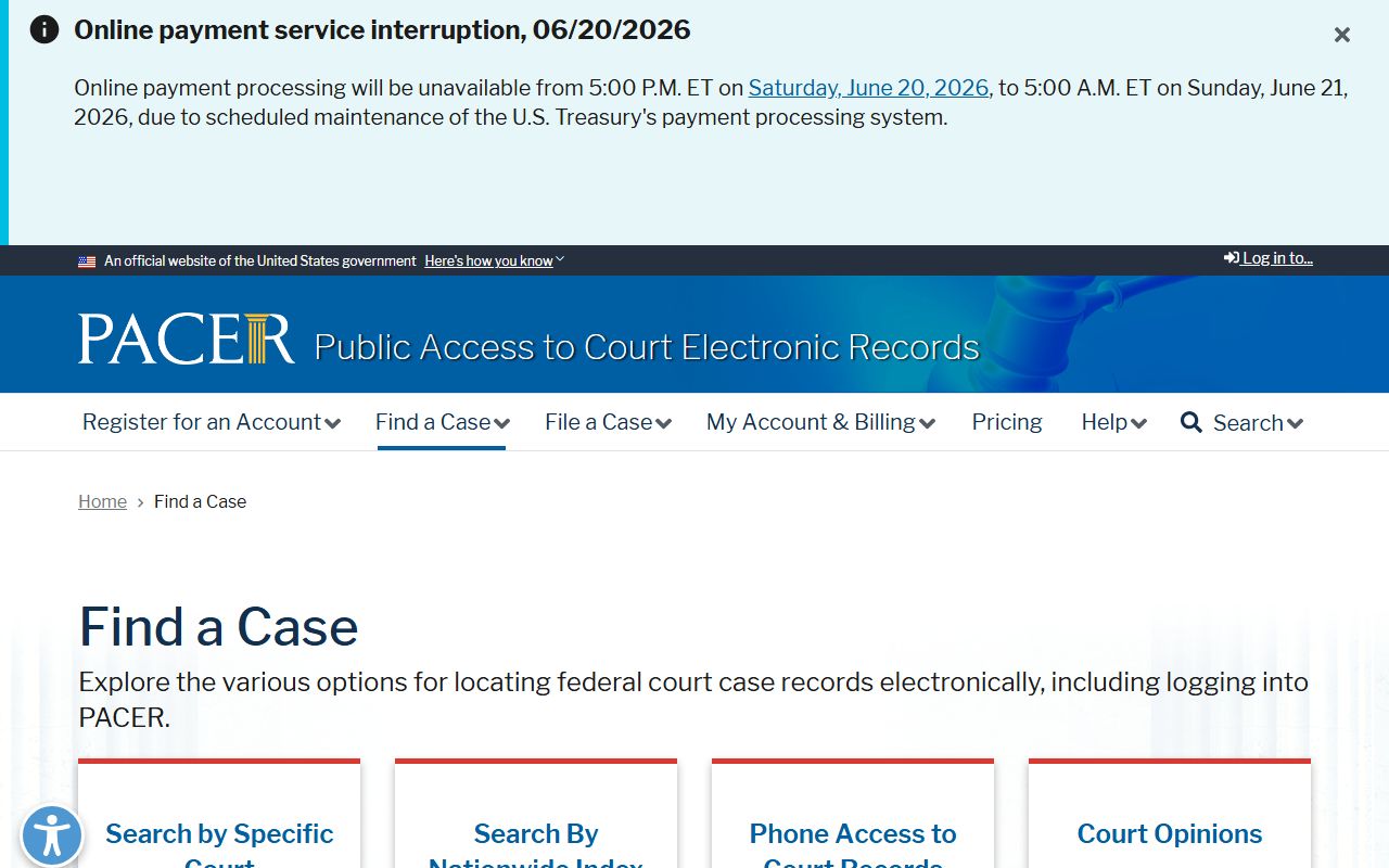 Valencia County traffic court records PACER federal case search